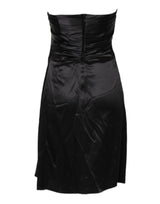 Dolce & Gabbana Black Strapless Sheath A-line Mini Dress