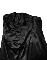 Dolce & Gabbana Black Strapless Sheath A-line Mini Dress
