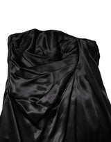 Dolce & Gabbana Black Strapless Sheath A-line Mini Dress