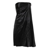 Dolce & Gabbana Black Strapless Sheath A-line Mini Dress