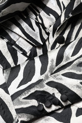 Dolce & Gabbana Black White Polyester Women Blazer Jacket