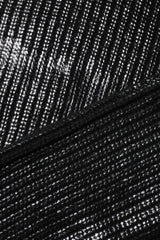 Dolce & Gabbana Black Wool Long Sleeve Turtleneck Cropped Top