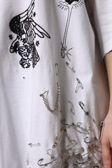 Dolce & Gabbana White Cotton DG BLESSED Printed T-shirt