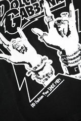 Dolce & Gabbana Black Cotton Printed Short Sleeves T-shirt