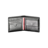 Tommy Hilfiger Black Leather Men Wallet