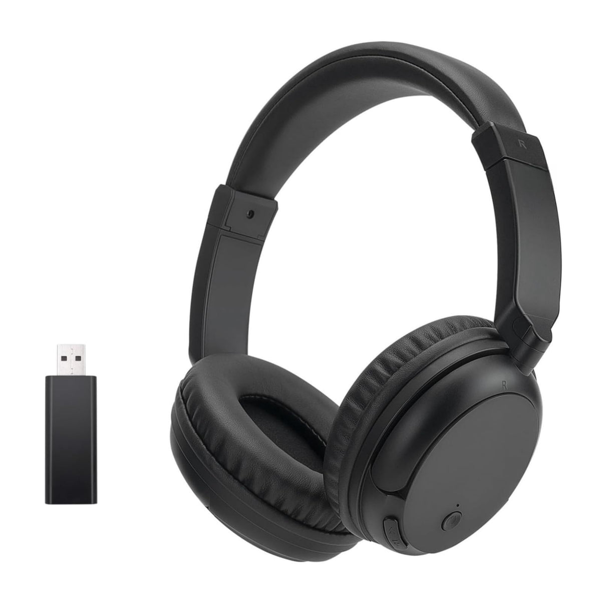 DEARBIRDER Wireless Bluetooth TV Headphones HiFi Stereo Bluetooth Headphones Over Ear Soft Earmuffs Lightweight Wireless Headphones with Deep DASS for TV PC Cellphone (Black)