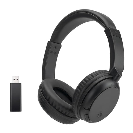 DEARBIRDER Wireless Bluetooth TV Headphones HiFi Stereo Bluetooth Headphones Over Ear Soft Earmuffs Lightweight Wireless Headphones with Deep DASS for TV PC Cellphone (Black)