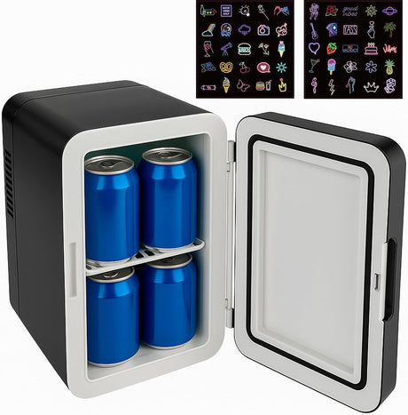 Denver Home Mini fridge With Cooling and Heating Function 4 Ltr Capacity MFR-404B Black