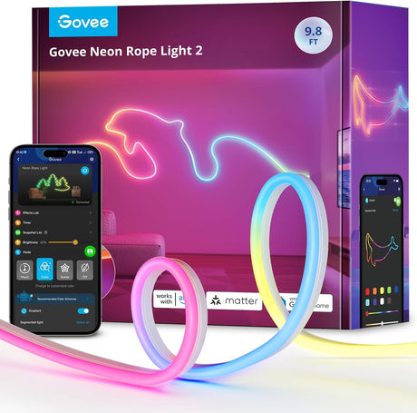 Govee Gaming Wall Neon Rope Light 2 5m (Matter) H61D5