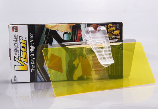 Car Anti-Glare Mirror and Sunshade Visor