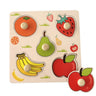 Wooden Puzzle Board for Kids - Fruit and Veg Jigsaw Toy