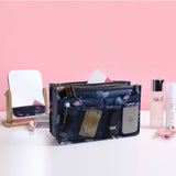 Portable Double Zipper Flamingo Wash Cosmetic Bag