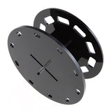 10-Hole Black Round Makeup Brush Holder