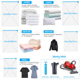 Foldable Transparent Vacuum Storage Bag for Clothes