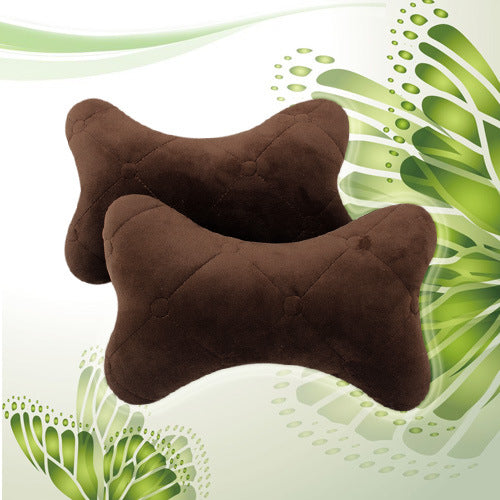 Car Headrest Neck Pillow Winter Plush Side Support