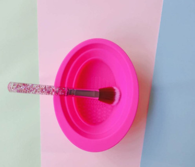 Folding Silicone Makeup Brush Washing Bowl (Single)