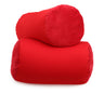 Deluxe Comfort Mooshi Squish Microbead Bed Pillow 14" x 7" - Airy Squishy Soft Microbeads - Eighteen Fun Bubbly Colors To Choose From - Cuddly And Fun Dormroom Accessory - Bed Pillow Red