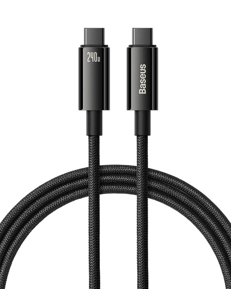 Baseus Cable USB-C to USB-C Tungsten Gold 240W 1.0m Blk
