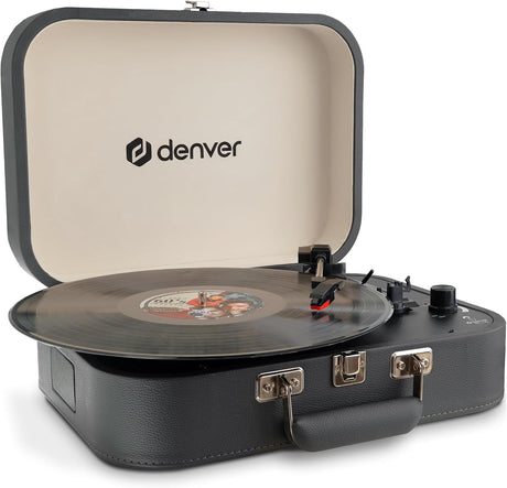 Denver Portable Turntable Built-in speakers PC Recording Software VPL-130DGR