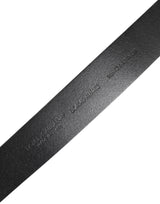 Dolce & Gabbana Black Classic Leather Metal Buckle Belt