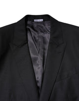 Dolce & Gabbana Dark Blue MARTINI Wool Blazer Coat Jacket