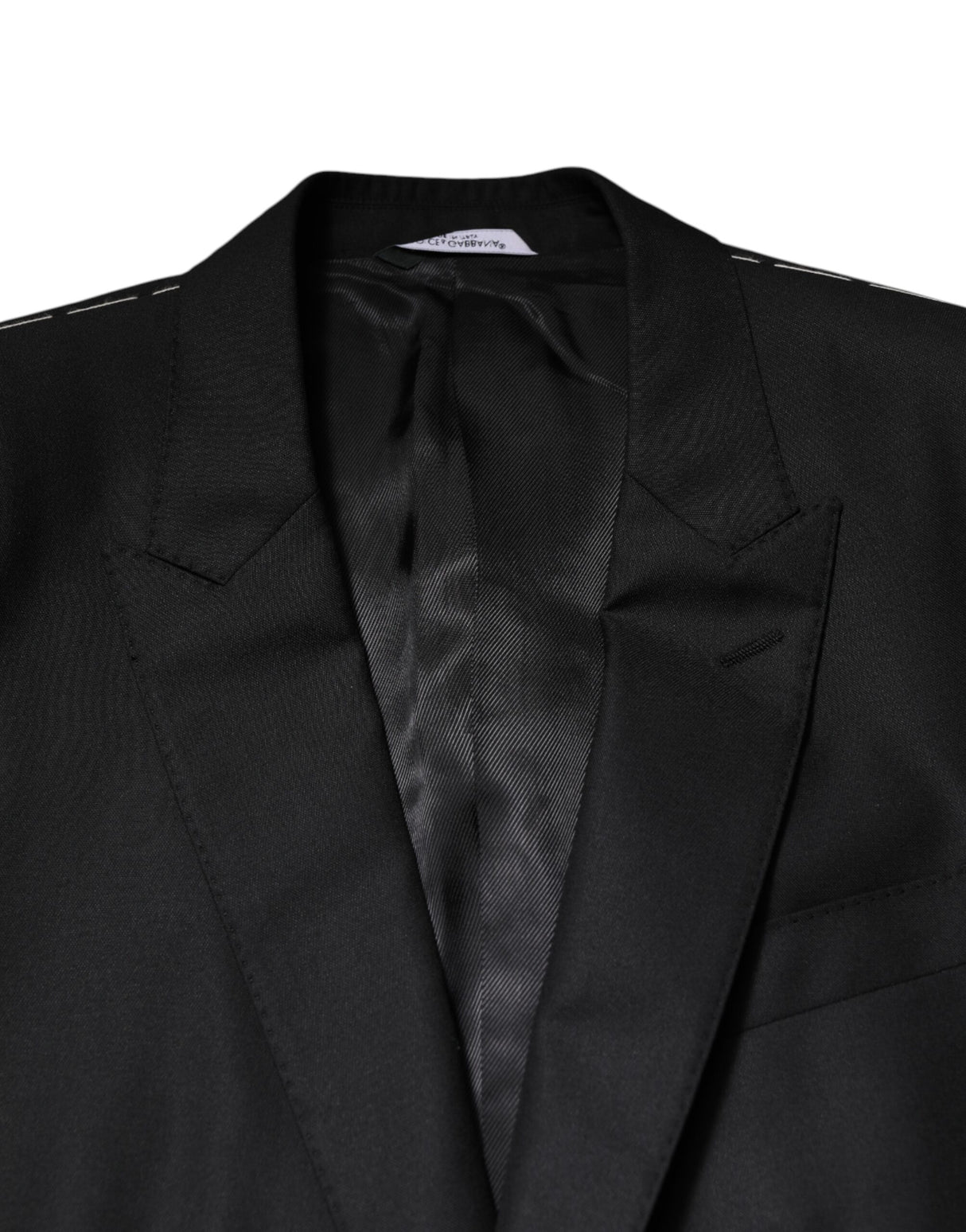 Dolce & Gabbana Black Single Breasted Suit 2 Piece Jacket