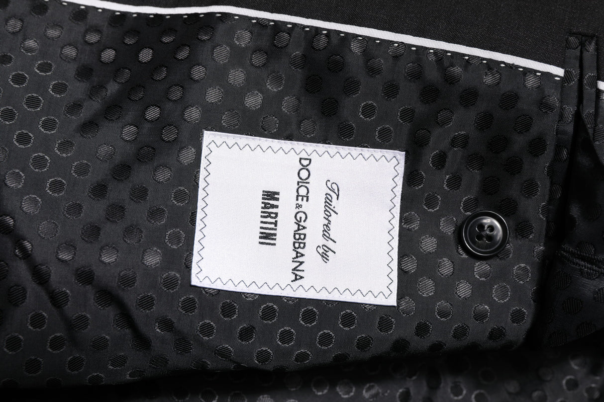 Dolce & Gabbana Dark Gray MARTINI Single Breasted Jacket