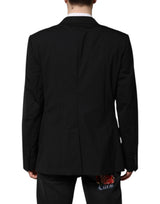 Dolce & Gabbana Black MARTINI Double Breasted Suit Jacket