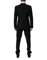 Dolce & Gabbana Black MARTINI Crystal Embellished 3 Pc Suit