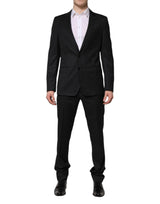 Dolce & Gabbana Dark Gray MARTINI 2 Pc Single Breasted Suit
