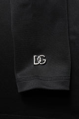 Dolce & Gabbana Black Polyester Turtleneck Pullover Sweater