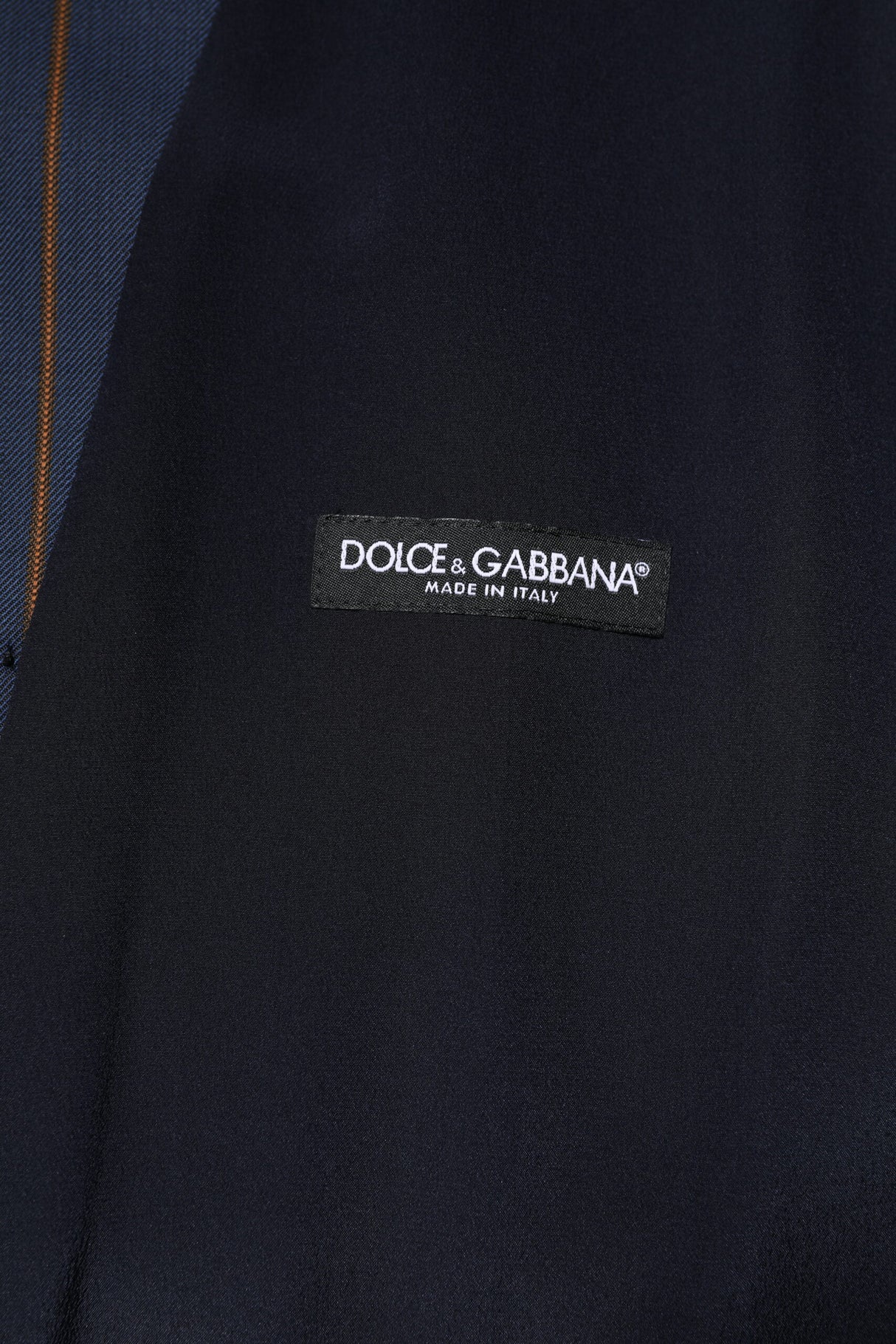 Dolce & Gabbana Blue Stripes Wool Formal Men Waistcoat Vest
