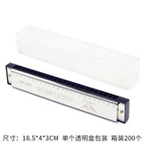 Wooden Painted Harmonica for Kids - 16 Holes Educational Toy