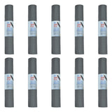 Hello Fit 10-Pack Kid-Friendly Yoga Mat 68" x 24" Non Slip Exercise Mat 4mm Non Toxic Yoga Mats for Kids Easy to Clean Bulk Workout Mats for Schools Classrooms and Studios Cool Grey