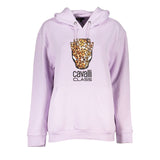 Cavalli Class Purple Cotton Sweatshirt