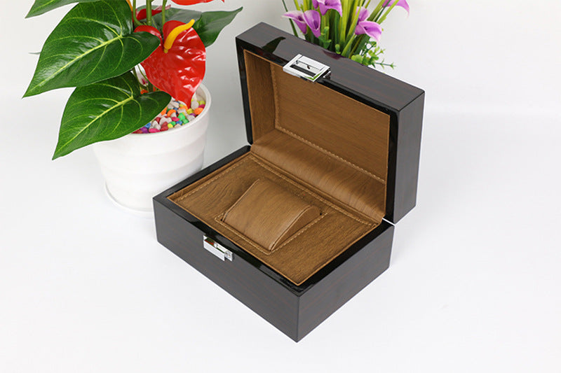 High-End Wooden Watch Box with Custom Gift Packaging