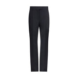 Ferragamo Black Viscose Casual Pants