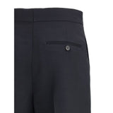 Ferragamo Black Viscose Casual Pants