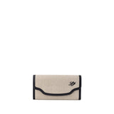 Loro Piana Beige Fabric And Leather Wallet