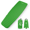 Zeepair Sleeping Pad for Camping - Ultralight Inflatable Sleeping Mat for Camping Backpacking Hiking Tent Traveling - Portable Compact Lightweight Waterproof Air Mattress with Inflating Bag - Green