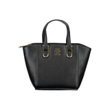 Tommy Hilfiger Black Polyurethane Women Handbag