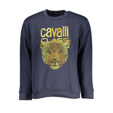 Cavalli Class Blue Polyester Men's Sweatshirt