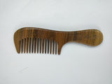 Sandalwood Hair Comb - Green Wooden Meridian Comb
