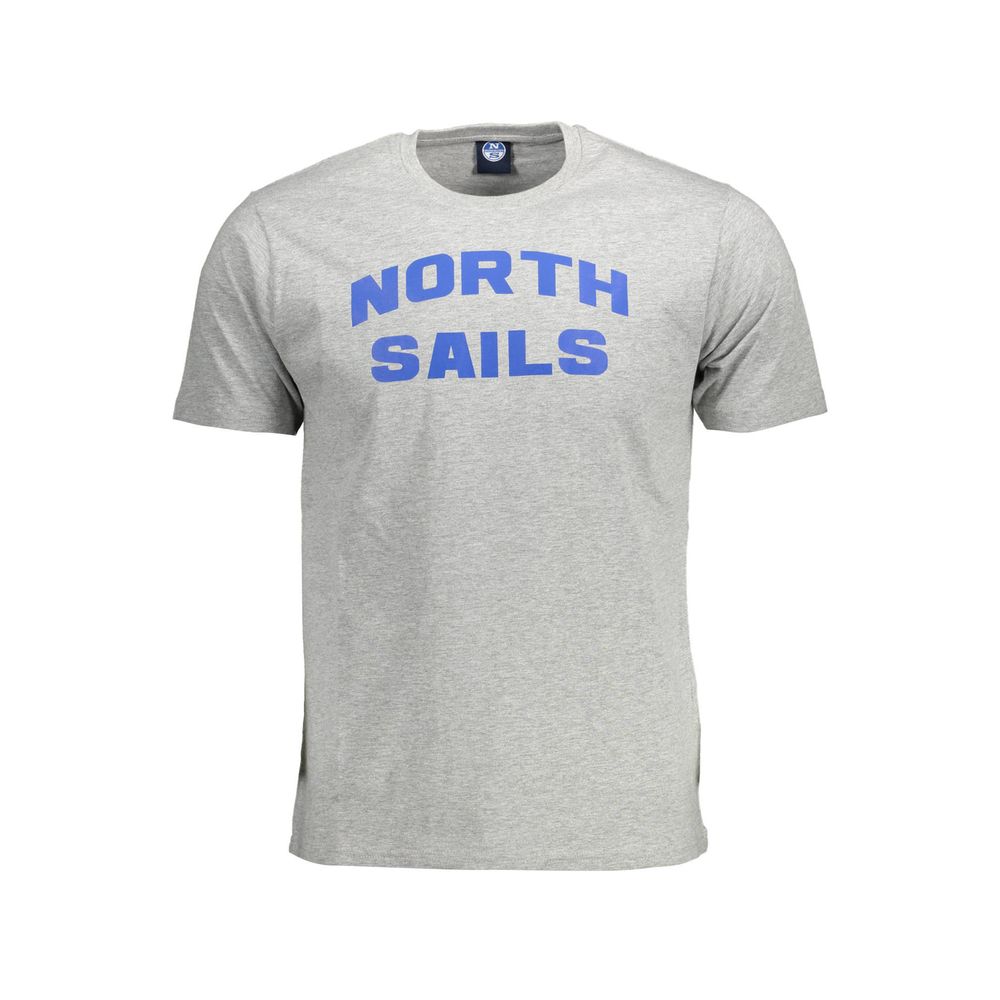 North Sails Grigio Cotton Men T-Shirt