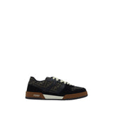 Fendi Multicolor Calf Leather Bos Taurus Low Top Sneakers