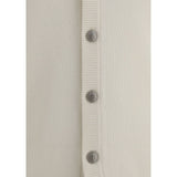 Brunello Cucinelli White Cashmere Cardigan