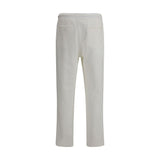 Brunello Cucinelli White Cotton Joggers (Workout Pants)
