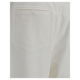 Brunello Cucinelli White Cotton Joggers (Workout Pants)