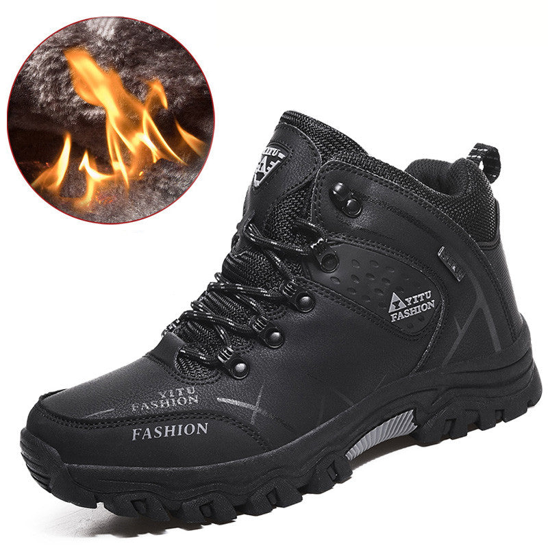 Men's High-Top Anti-Slip Hiking Shoes for Outdoors