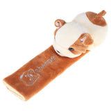 Katutude Car Seat Belt Cushion Car Seat Belt Strap Cover Cute Animal Plush Shoulder Strap Pad Seat Belt Cover Adjustable Super Soft Belt Protector for Kids Adults Brown Dog